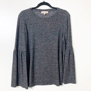 Philosophy Gray Bell Sleeve Sweater Size Small